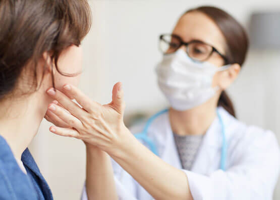 primary care doctor treating patient